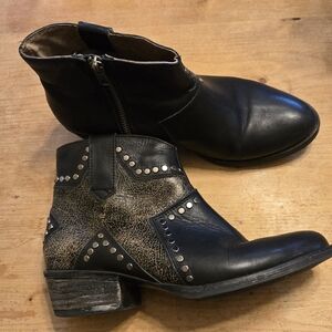 Studded Black Ankle Boots